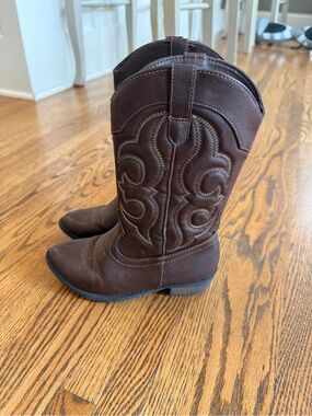 Kids Brown Western Cowboy Boots